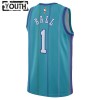 Charlotte Hornets LaMelo Ball Jordan 2023-24 Classic Edition Teal Lasten Pelipaidat Swingman